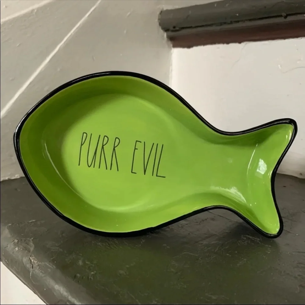 Rae Dunn PURR EVIL Dish